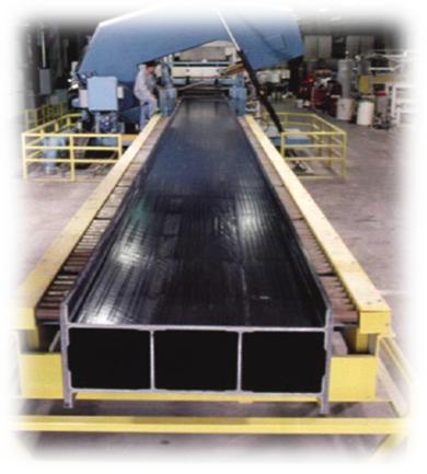 Composite profile manufacturing line