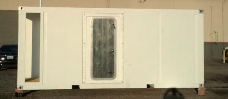 Finished composite modular unit