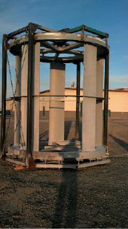 MAG-LEV turbine blade assembly — internal engineering visible